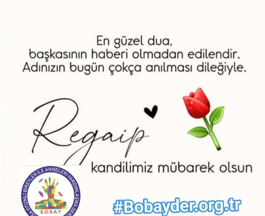 Regaip Kandiliniz Mübarek