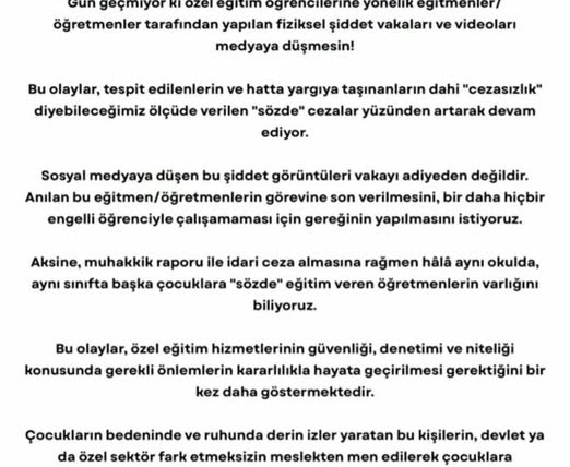 TBMM YE AÇIK ÇAĞRIMIZDIR